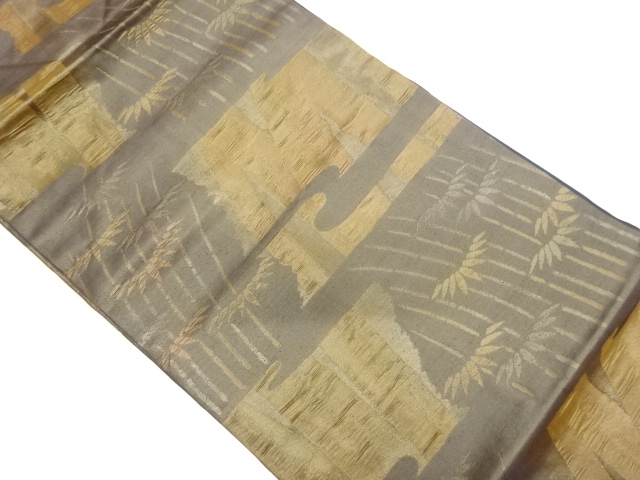 JAPANESE NAGOYA OBI / MATELASSE / WOVEN MIST